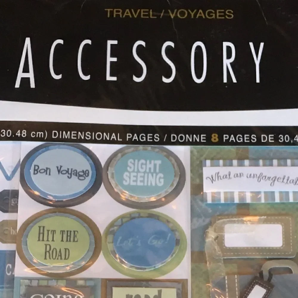 TRAVEL THEMED Dimensional Sticker Scrapbook Kit! - Picture 3 of 8